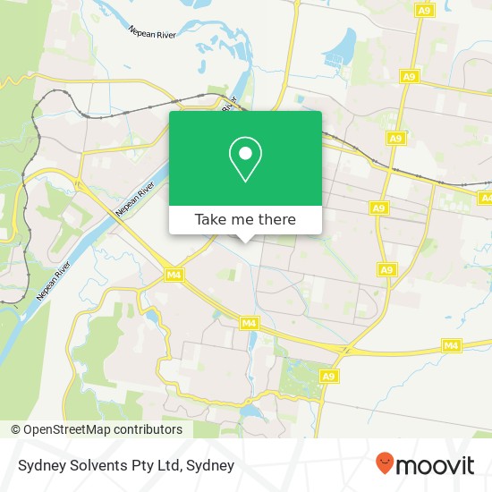 Mapa Sydney Solvents Pty Ltd