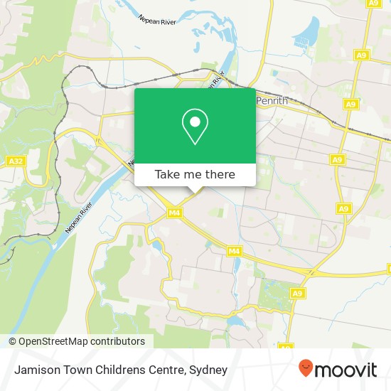 Mapa Jamison Town Childrens Centre