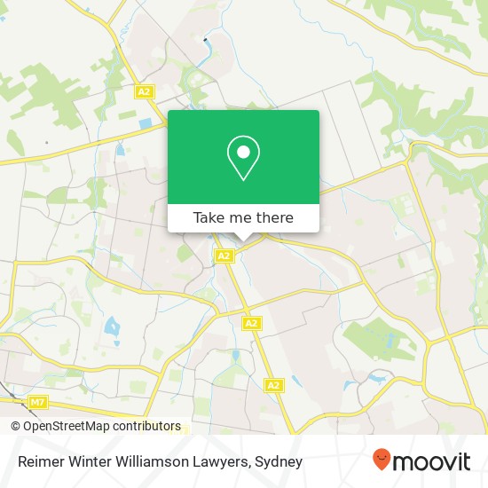 Reimer Winter Williamson Lawyers map