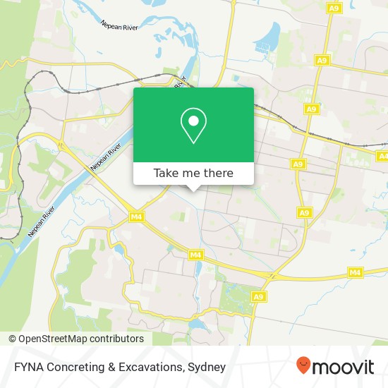 FYNA Concreting & Excavations map