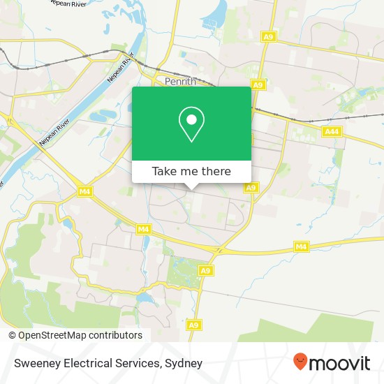 Mapa Sweeney Electrical Services