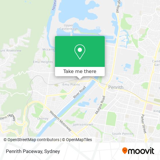 Penrith Paceway map