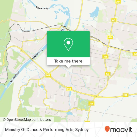 Ministry Of Dance & Performing Arts map