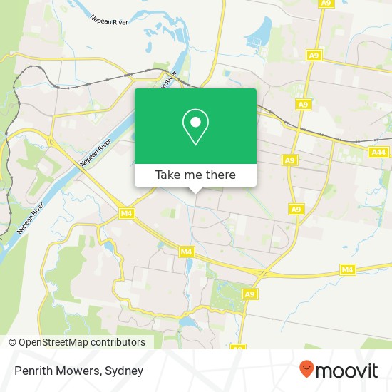 Penrith Mowers map