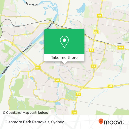 Glenmore Park Removals map