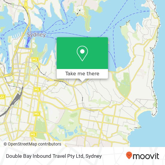 Double Bay Inbound Travel Pty Ltd map