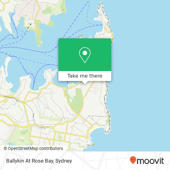 Mapa Ballykin At Rose Bay