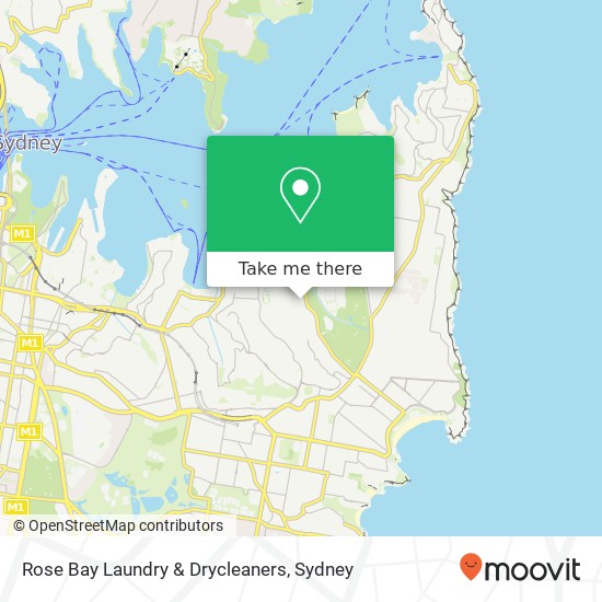 Mapa Rose Bay Laundry & Drycleaners