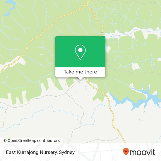 Mapa East Kurrajong Nursery