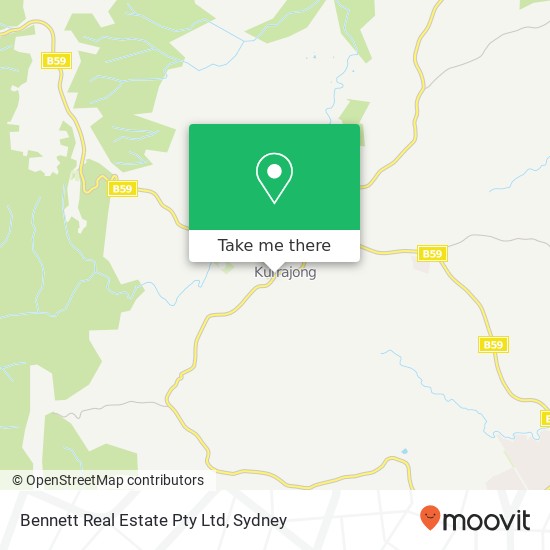 Bennett Real Estate Pty Ltd map