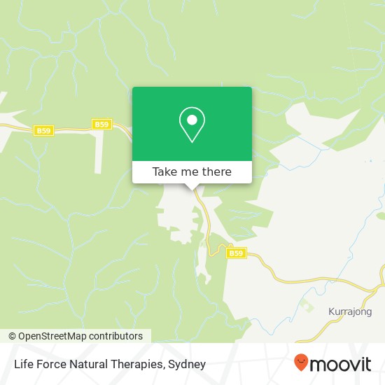 Mapa Life Force Natural Therapies