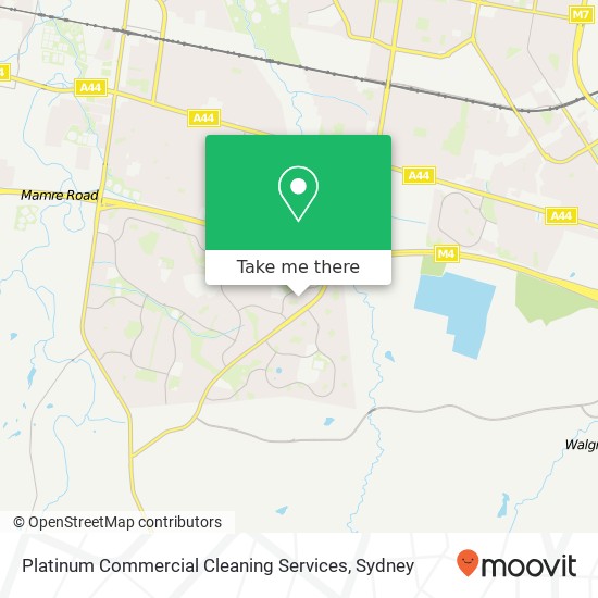 Platinum Commercial Cleaning Services map