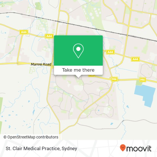 St. Clair Medical Practice map