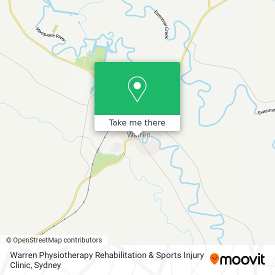 Warren Physiotherapy Rehabilitation & Sports Injury Clinic map