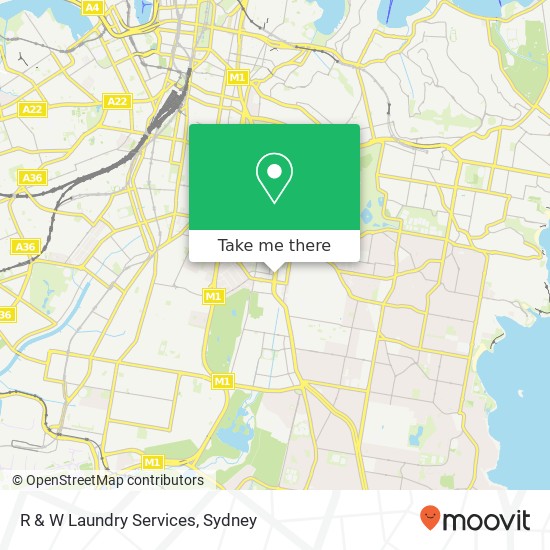 R & W Laundry Services map