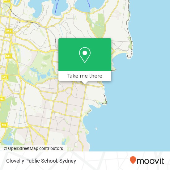 Mapa Clovelly Public School