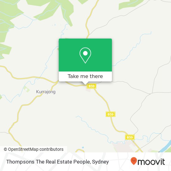 Thompsons The Real Estate People map