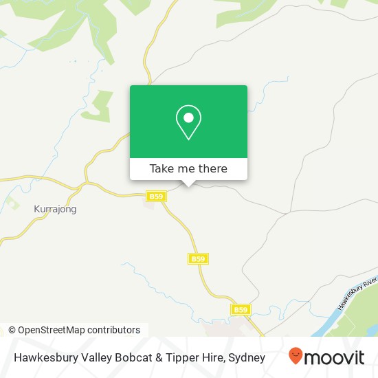 Hawkesbury Valley Bobcat & Tipper Hire map