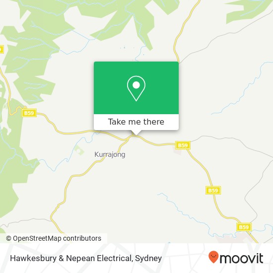 Hawkesbury & Nepean Electrical map