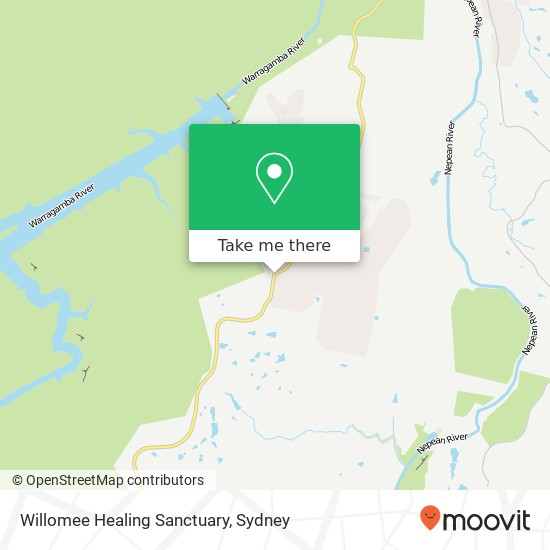 Willomee Healing Sanctuary map