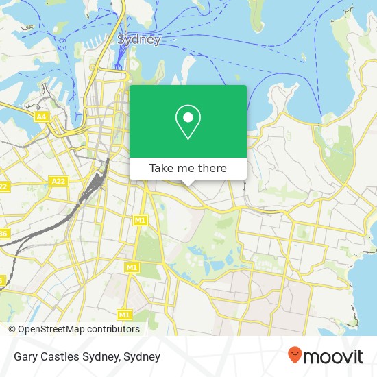 Gary Castles Sydney map
