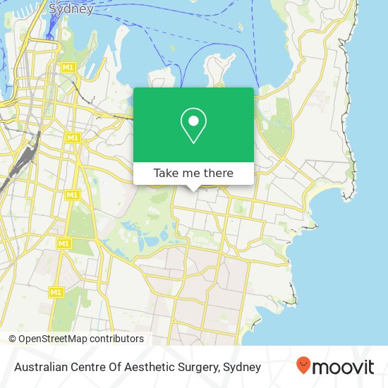 Australian Centre Of Aesthetic Surgery map