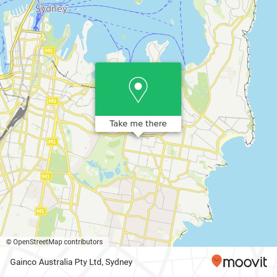Mapa Gainco Australia Pty Ltd