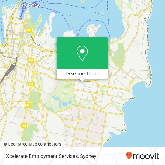 Mapa Xcelerate Employment Services
