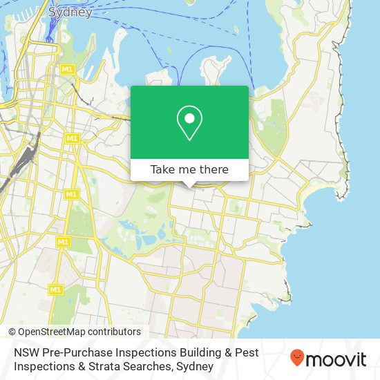 NSW Pre-Purchase Inspections Building & Pest Inspections & Strata Searches map