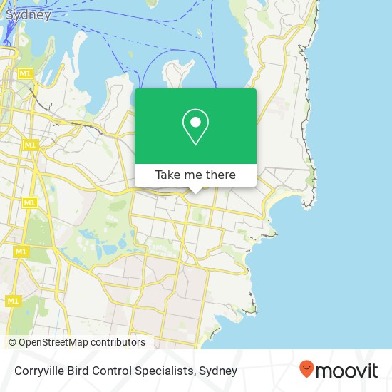 Mapa Corryville Bird Control Specialists