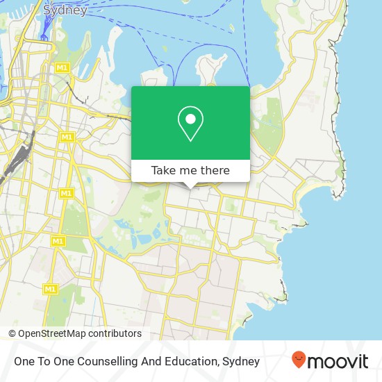 One To One Counselling And Education map