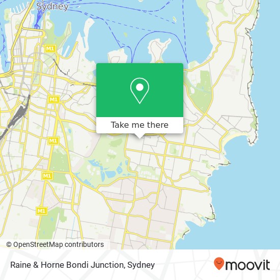 Raine & Horne Bondi Junction map