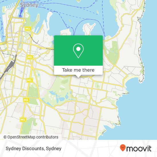 Mapa Sydney Discounts