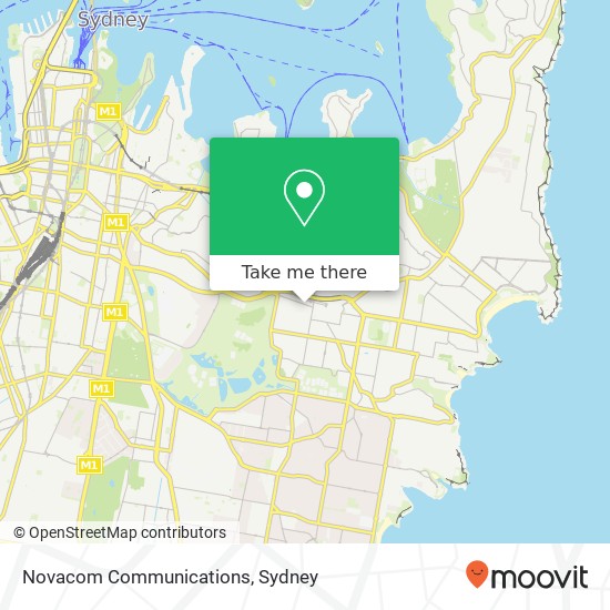 Mapa Novacom Communications
