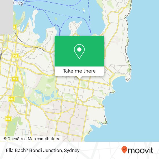 Ella Bach? Bondi Junction map