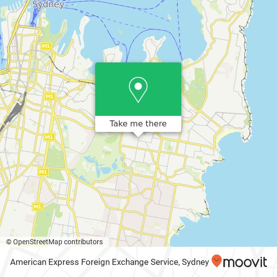 American Express Foreign Exchange Service map