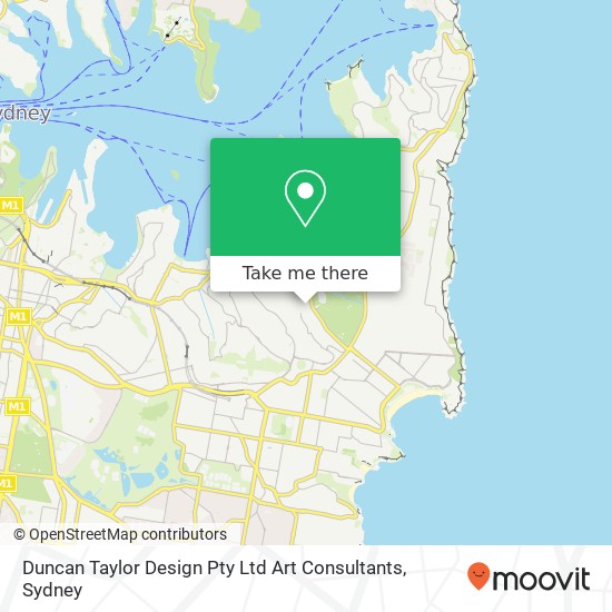 Duncan Taylor Design Pty Ltd Art Consultants map