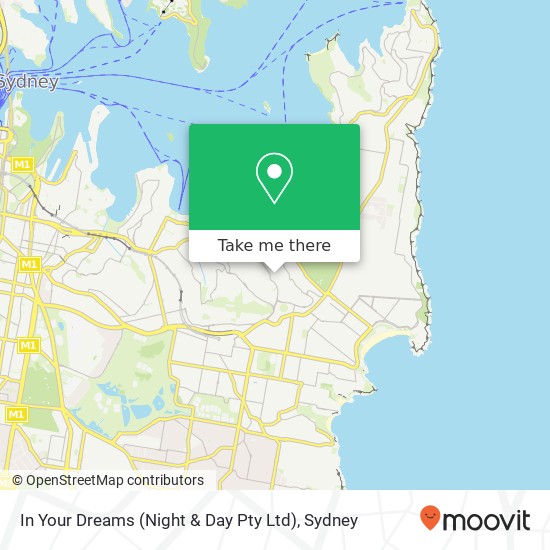 In Your Dreams (Night & Day Pty Ltd) map