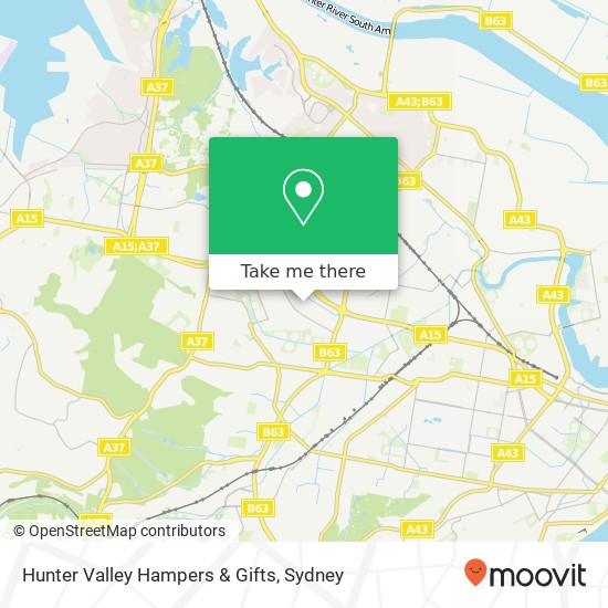 Hunter Valley Hampers & Gifts map