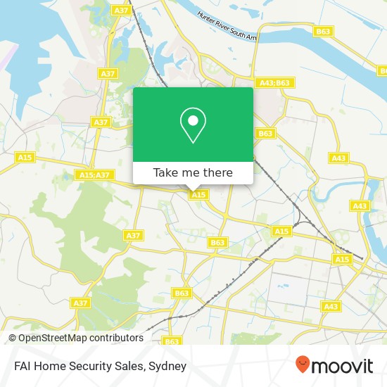 Mapa FAI Home Security Sales