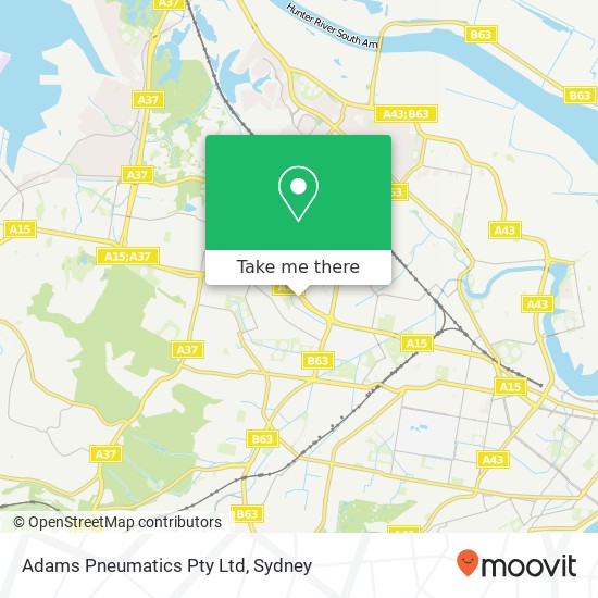 Adams Pneumatics Pty Ltd map