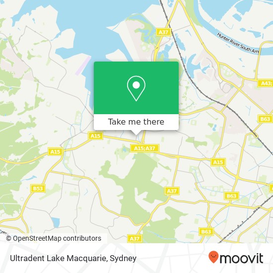 Ultradent Lake Macquarie map