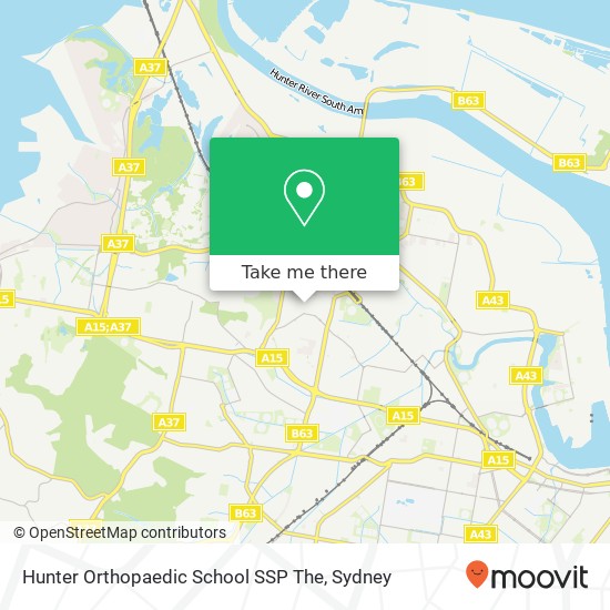 Mapa Hunter Orthopaedic School SSP The