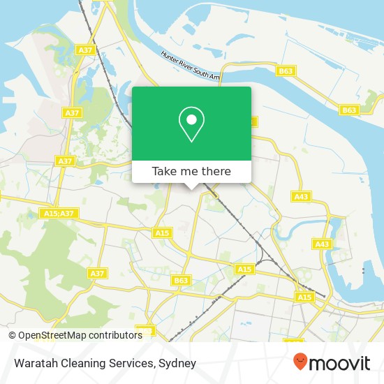 Mapa Waratah Cleaning Services