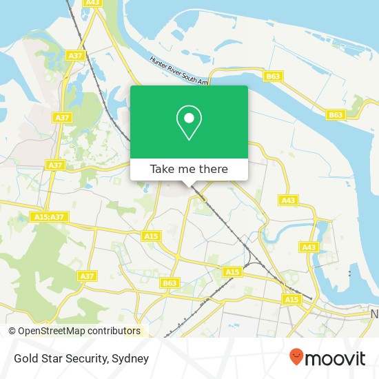 Mapa Gold Star Security
