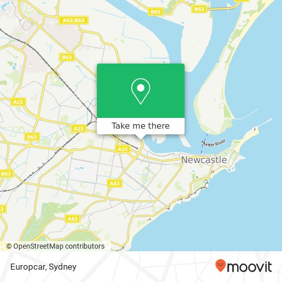 Europcar map