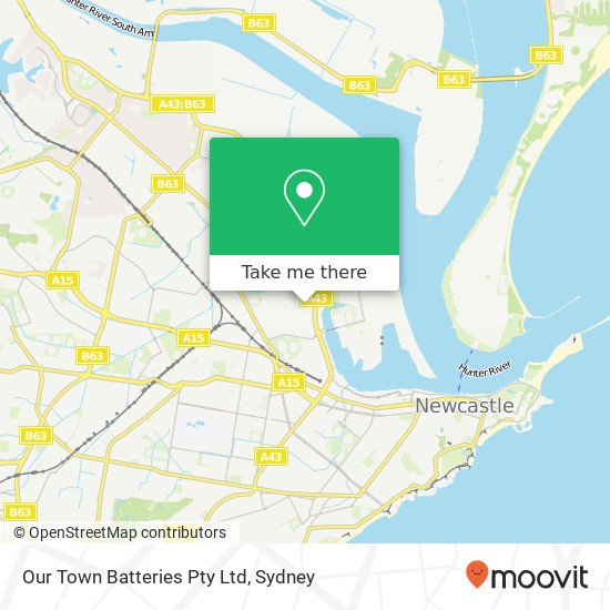 Our Town Batteries Pty Ltd map