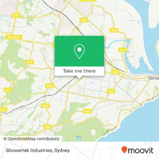 Showertek Industries map