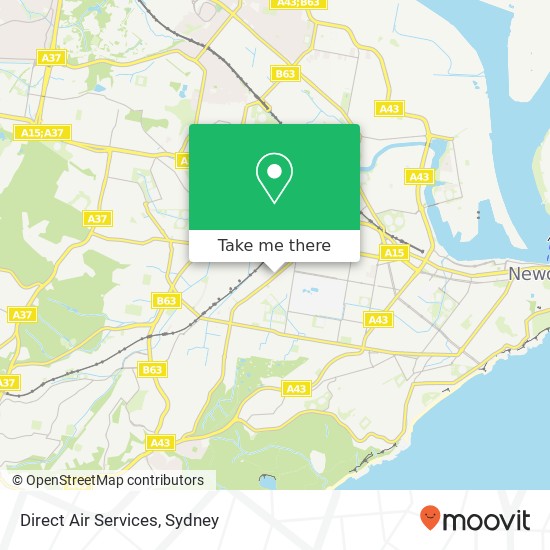 Direct Air Services map