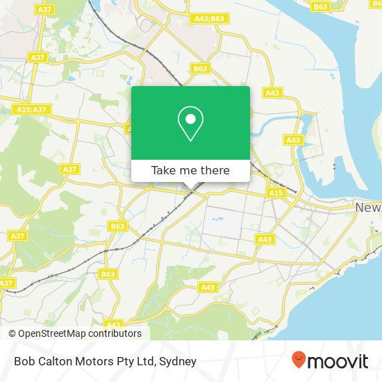Mapa Bob Calton Motors Pty Ltd